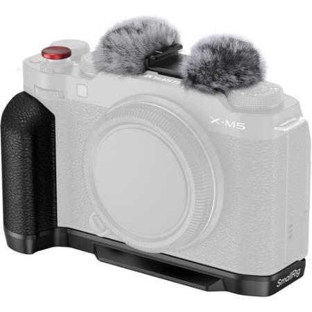 SmallRig 4876 - płytka montażowa w L-kształtna z silikonowym uchwytem do FUJIFILM X-M5, czarny